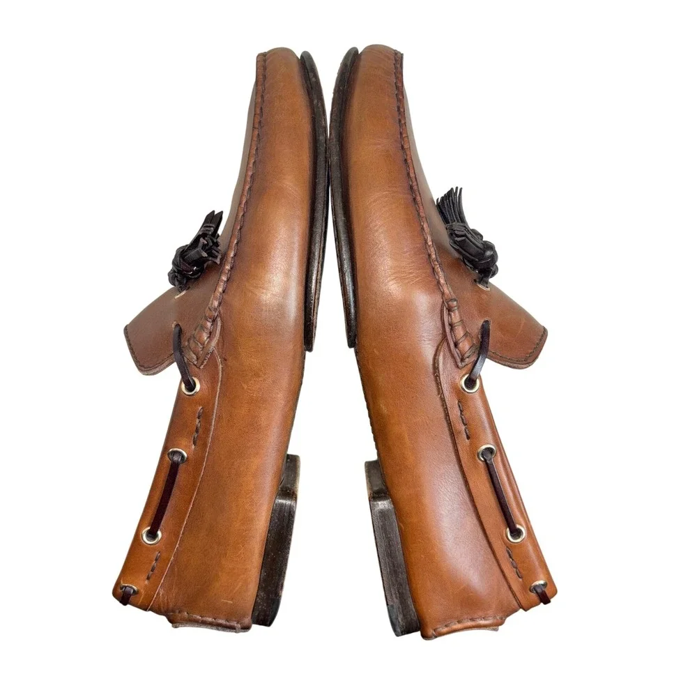 Tom Ford | Italian‎ | Brown Leather Tassled Loafers | 10 US, 9 UK, 43 EU